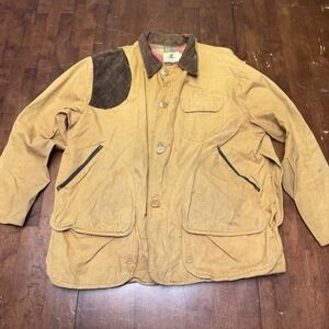 Vtg‎ 60s Black Sheep Hunting Canvas Jacket XL Tan Chore Game Lined Distressed